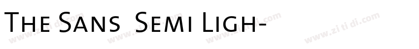 The Sans  Semi Ligh字体转换